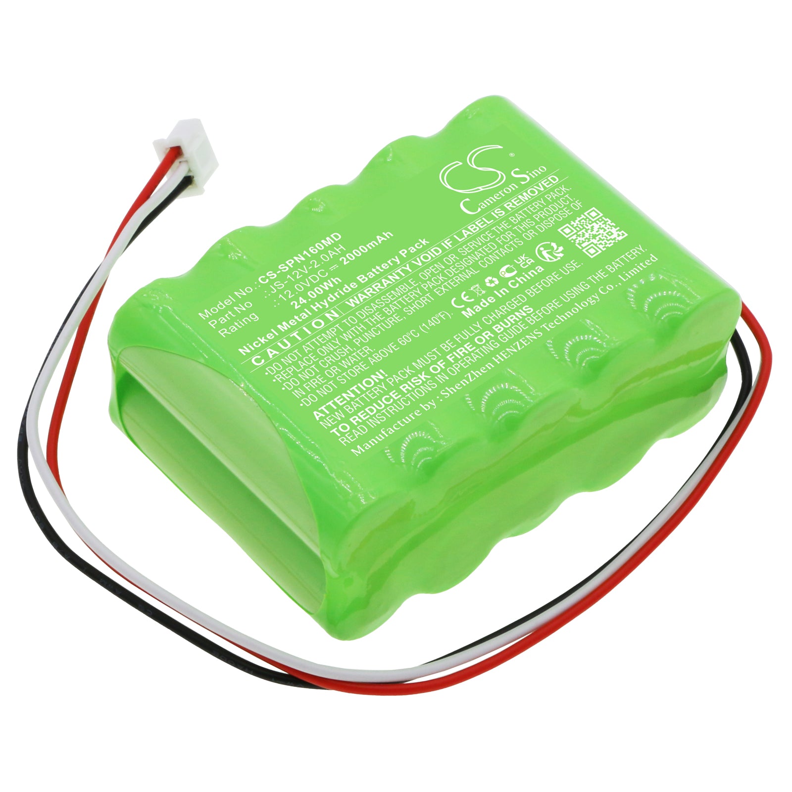CS-SPN160MD Replacement Battery – Compatible with Infusion Pump SN-1600V, SN-50C6, SN-50F6