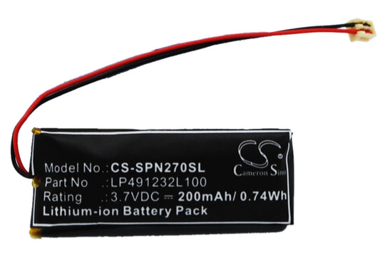 3.7V 200mAh/0.74Wh Li-Polymer Wireless Headset Battery for Sony