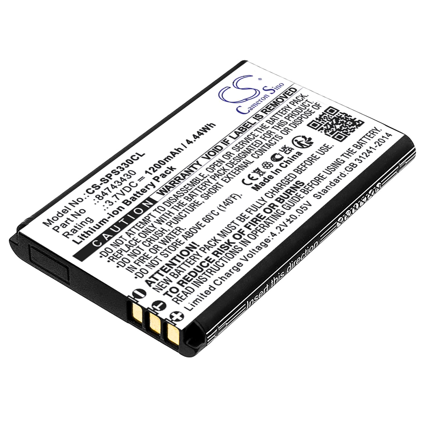 CS-SPS330CL Replacement Battery – Compatible with S33, S33 DECT