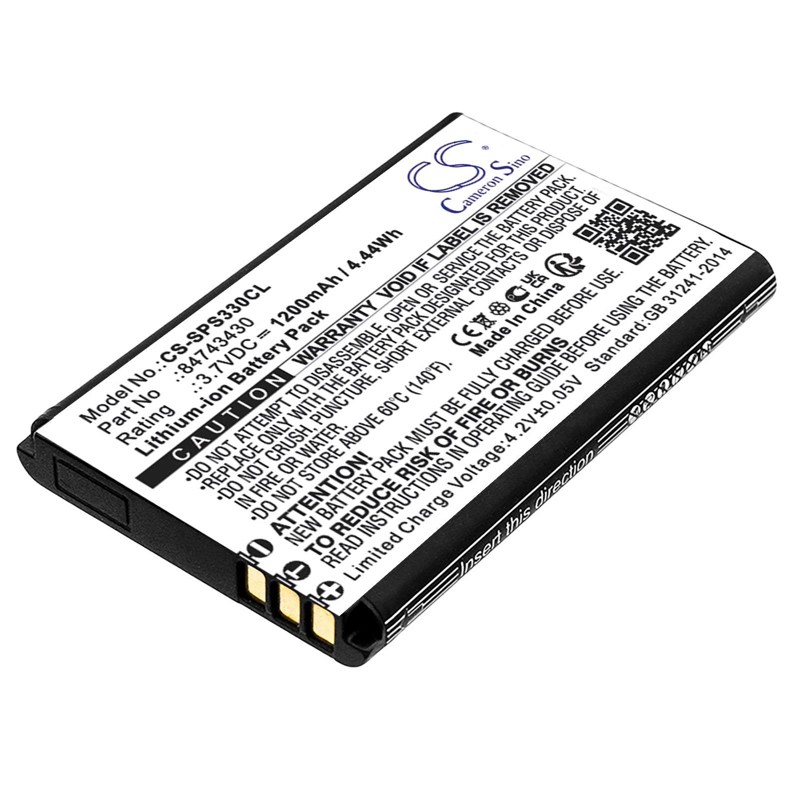 CS-SPS330CL Replacement Battery – Compatible with S33, S33 DECT