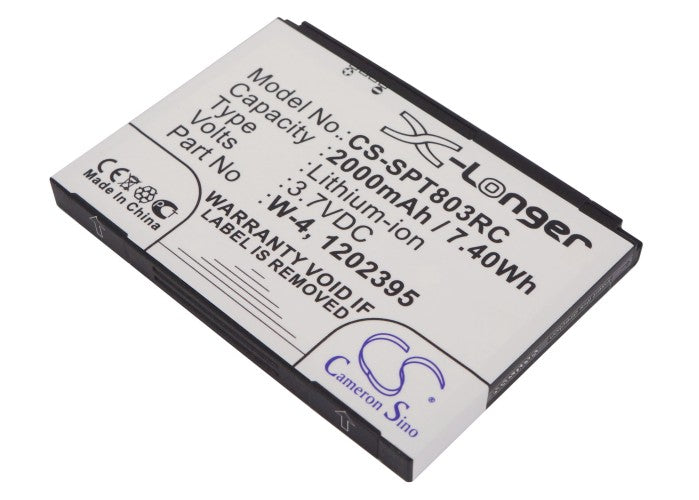 3.7V 2000mAh/7.40Wh Li-ion Hotspot Battery for Sprint