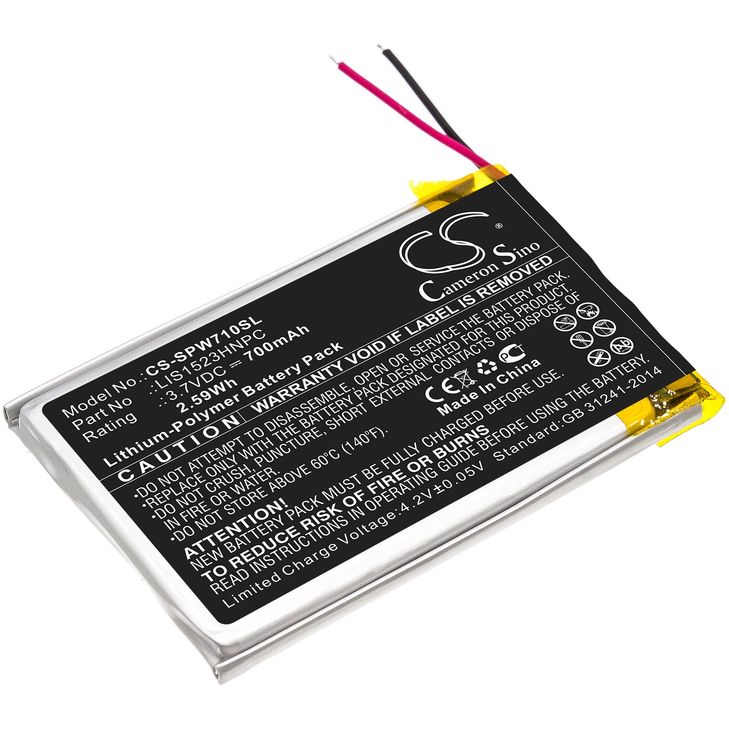 CS-SPW710SL Replacement Battery – Compatible with CECHYA-0090, Platinum Wireless 7.1