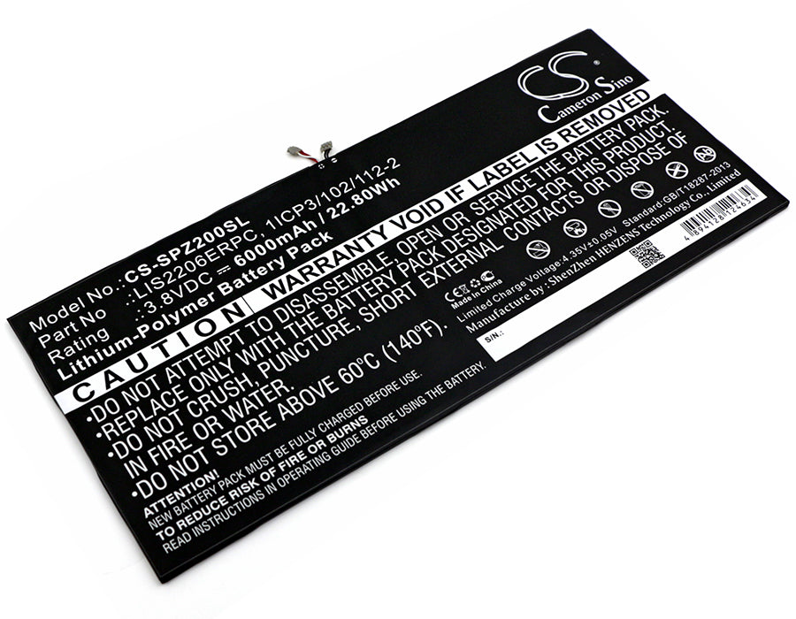 CS-SPZ200SL Replacement Battery – Compatible with Castor, SGP511, SGP512, SGP521, SGP541, SGP551, SGP561, SOT21, Xperia Tablet Z2, Xperia Tablet Z2 TD-LTE