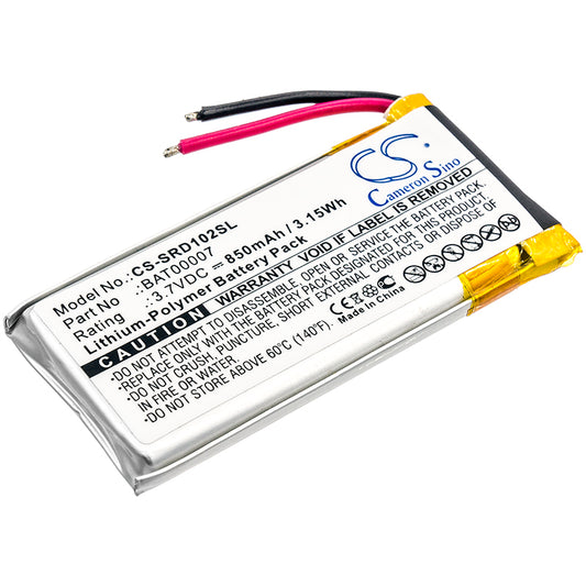 3.7V 850mAh/3.15Wh Li-Polymer Wireless Headset Battery for Cardo