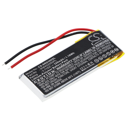 3.7V 320mAh/1.18Wh Li-Polymer Wireless Headset Battery for Cardo