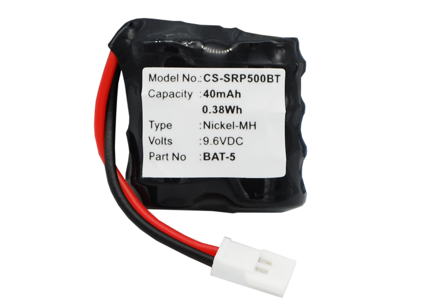 9.6V 40mAh/0.38Wh Ni-MH Lighting System Battery for Scorpio