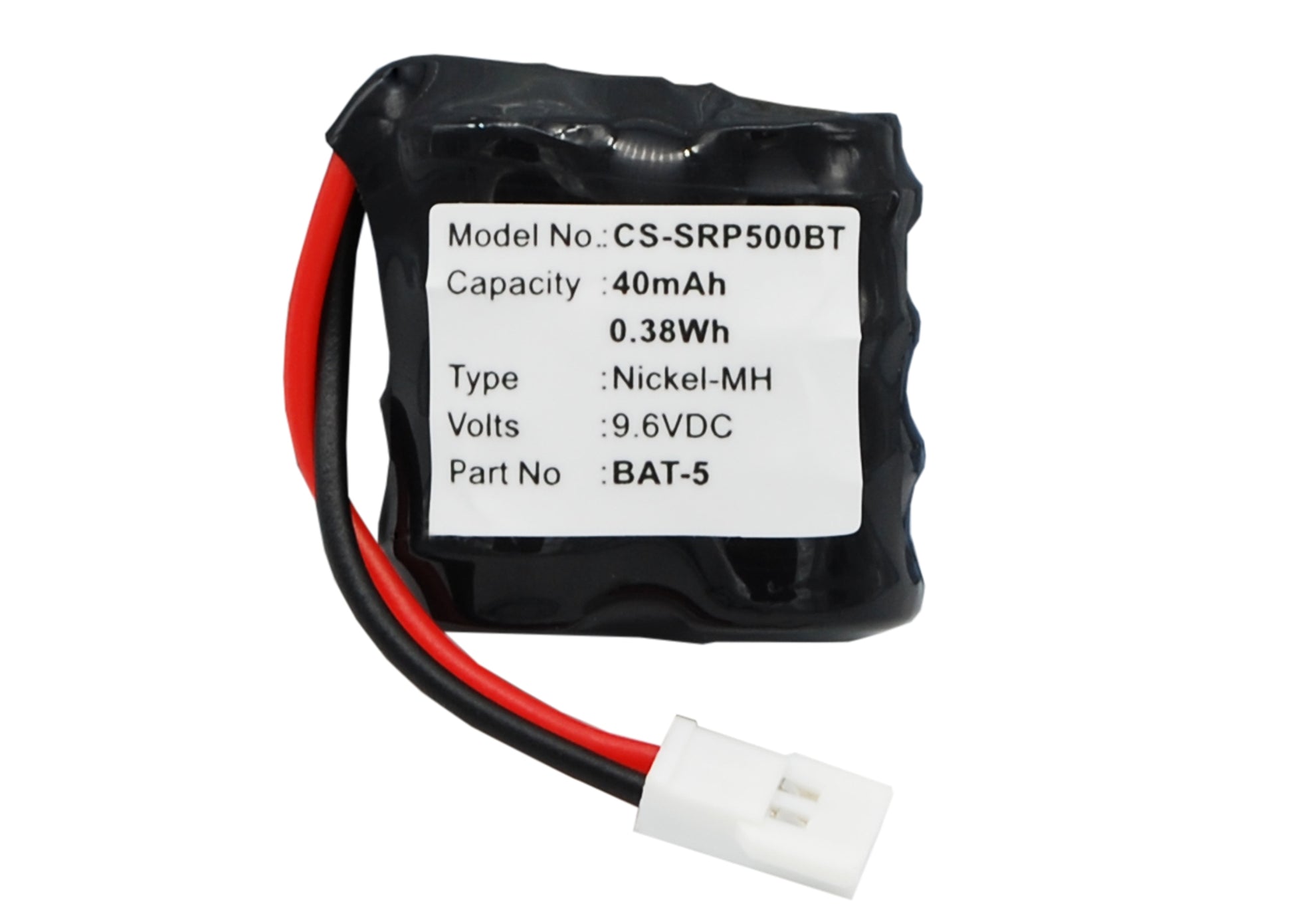 9.6V 40mAh/0.38Wh Ni-MH Lighting System Battery for Scorpio