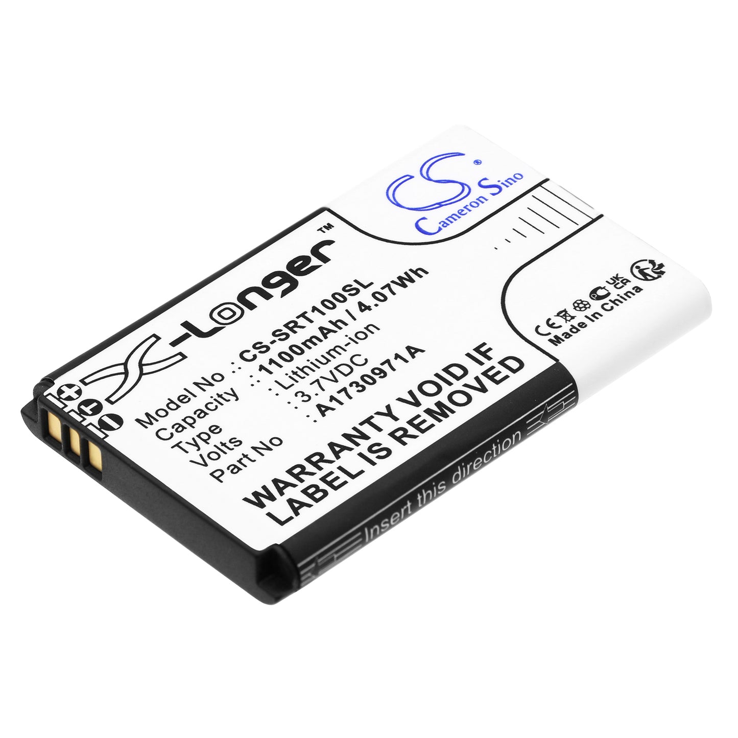 CS-SRT100SL Replacement Battery – Compatible with EZW-RT10, S-Air Wireless Transceiver