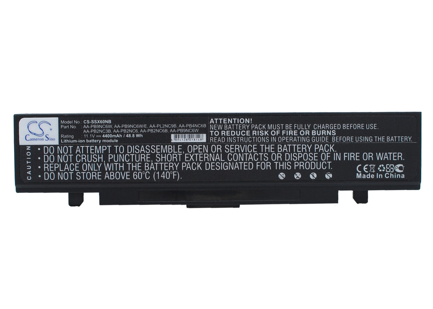 11.1V 4400mAh Li-ion Notebook/Laptop Battery for Samsung