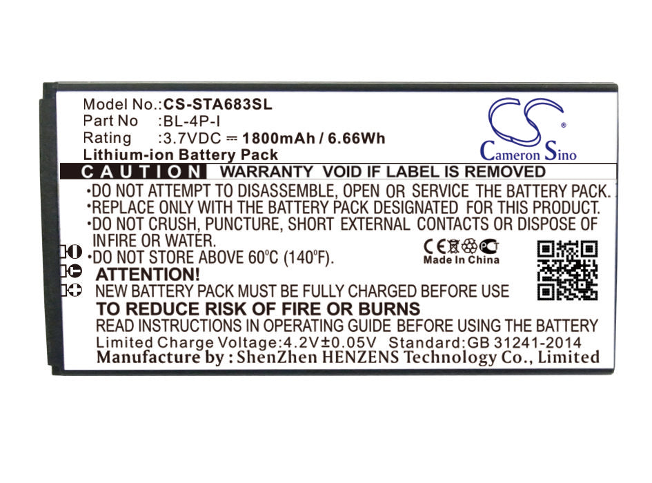 CS-STA683SL Replacement Battery – Compatible with AD683J, Andromax i2