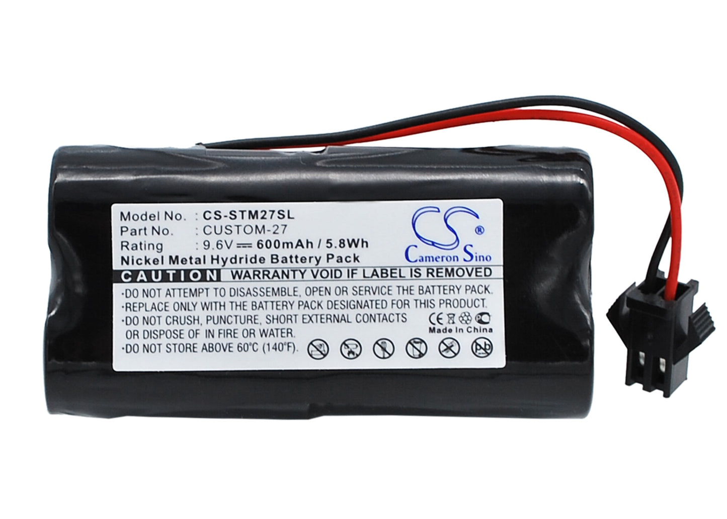 9.6V 600mAh Ni-MH Dog Collar Battery for Tri-Tronics
