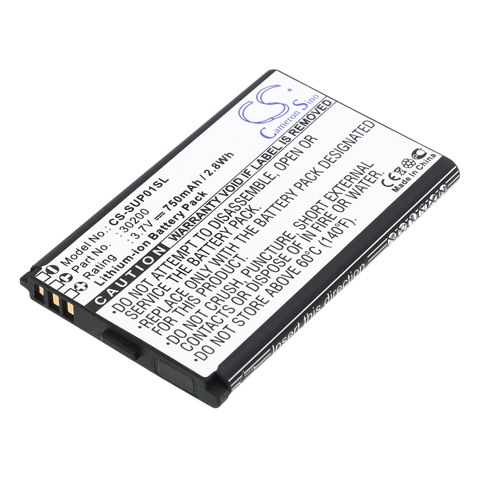 3.7V 750mAh Li-ion GPS/Navigator Battery for Callaway