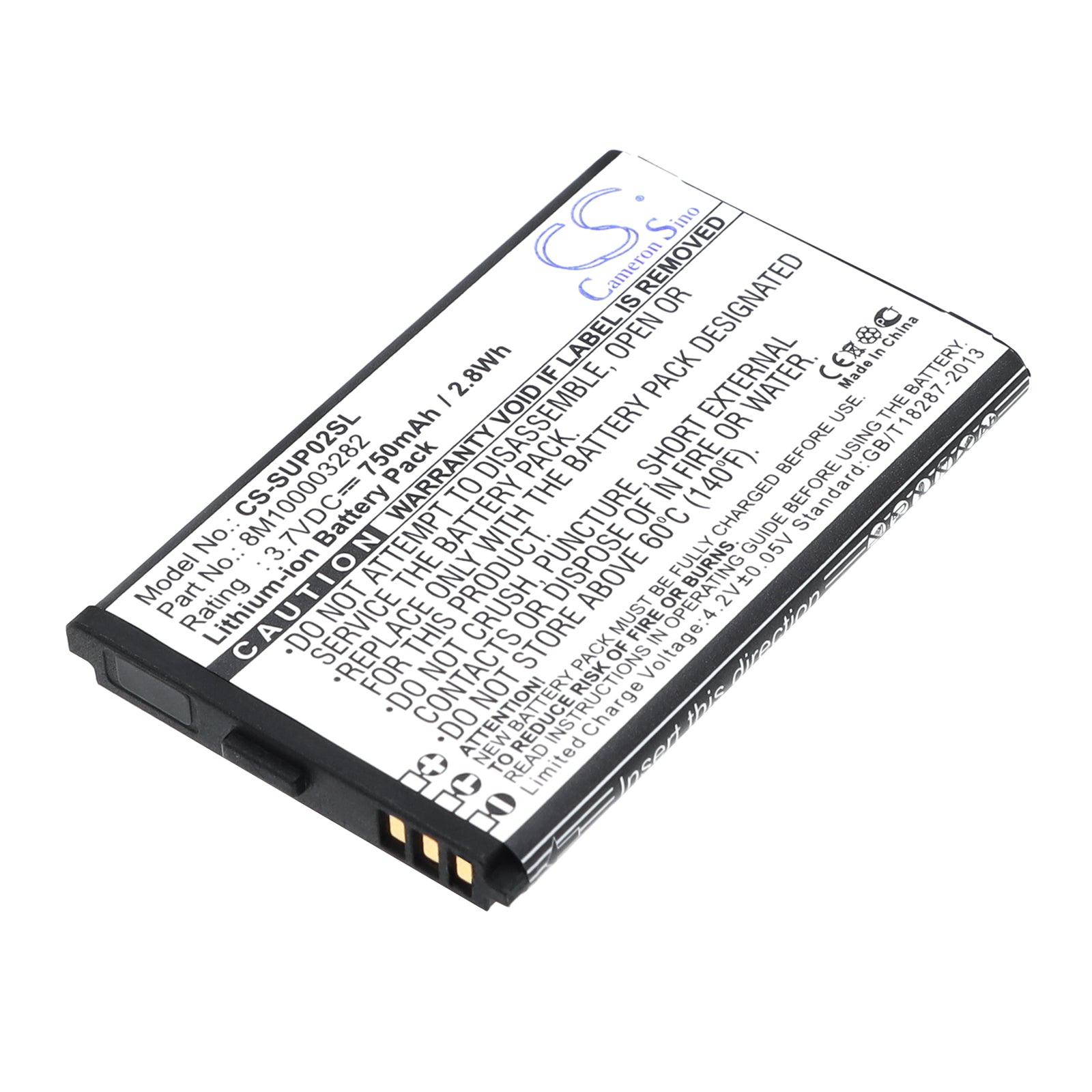 3.7V 750mAh Li-ion GPS/Navigator Battery for Callaway