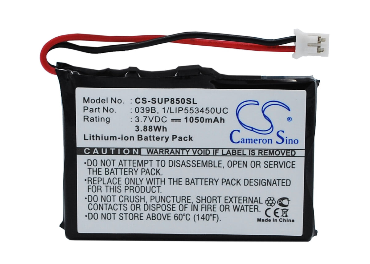 3.7V 1050mAh Li-ion GPS/Navigator Battery for Microtracker
