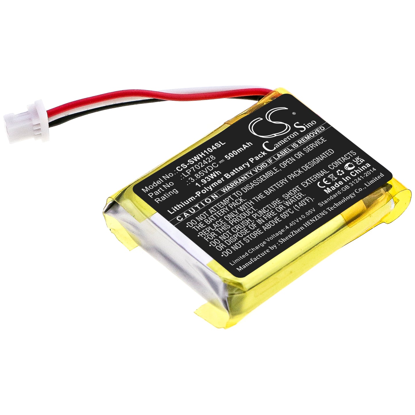 CS-SWH104SL Replacement Battery – Compatible with WF-1000XM4 Charging Case