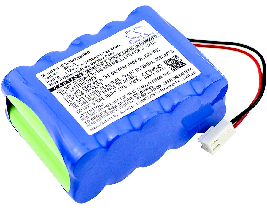 12V 2000mAh/24.00Wh Ni-MH Medical Battery for Smiths