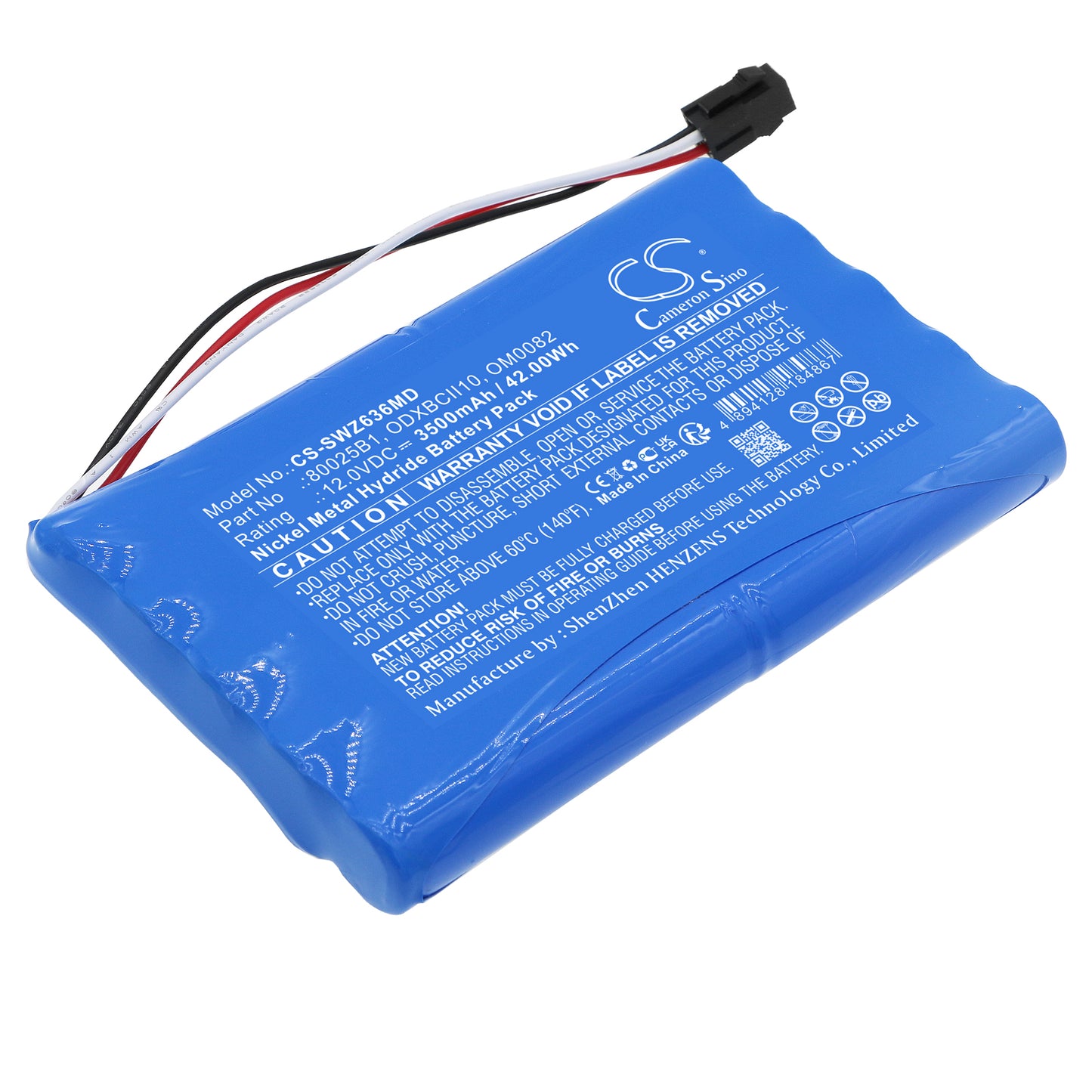 CS-SWZ636MD Replacement Battery – Compatible with Advisor 12-636A, Advisor Patient Monitor 12-636
