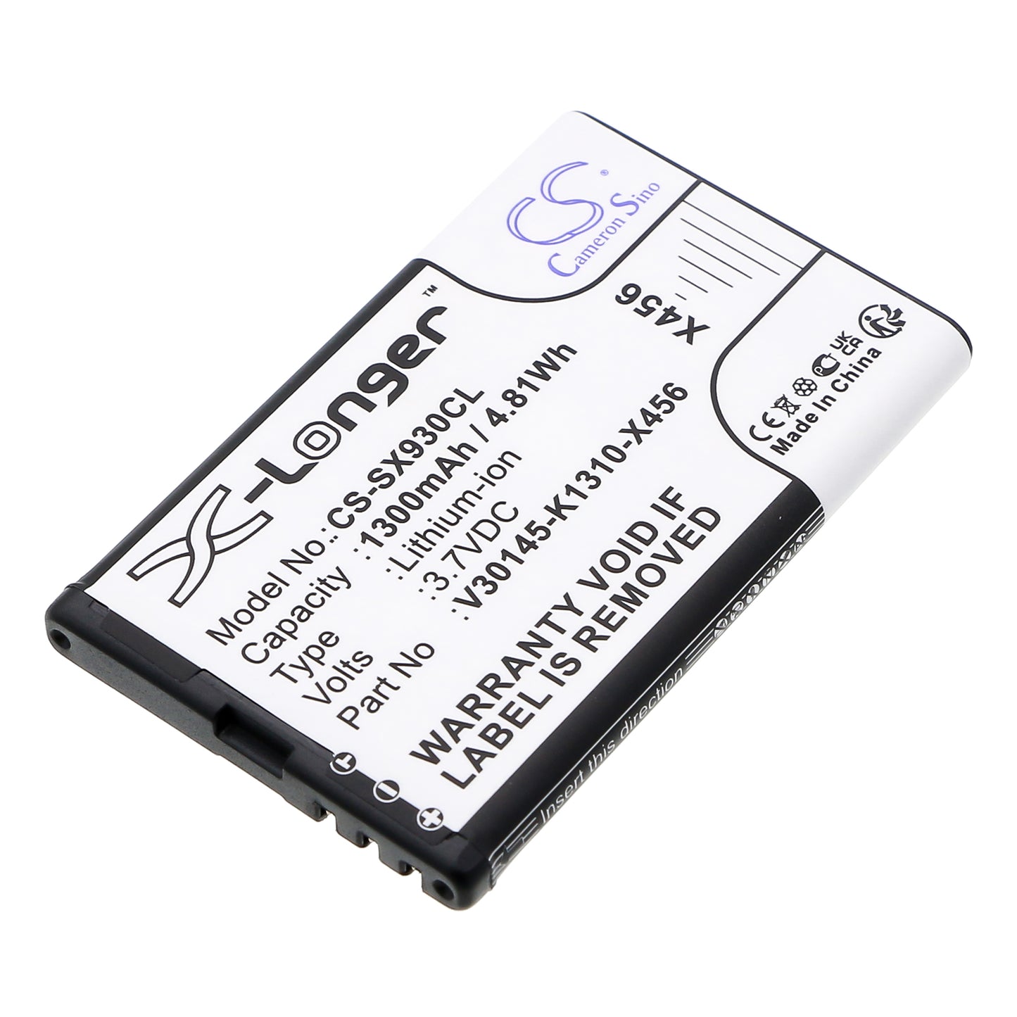 3.7V 1300mAh/4.81Wh Li-ion Cordless Phone Battery for Telekom