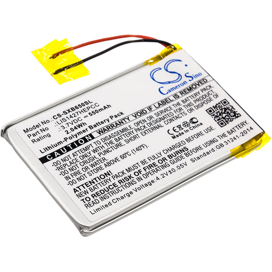 3.7V 550mAh/2.04Wh Li-Polymer Wireless Headset Battery for Sony
