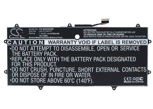 7.6V 4700mAh/35.72Wh Li-Polymer Notebook/Laptop Battery for Samsung