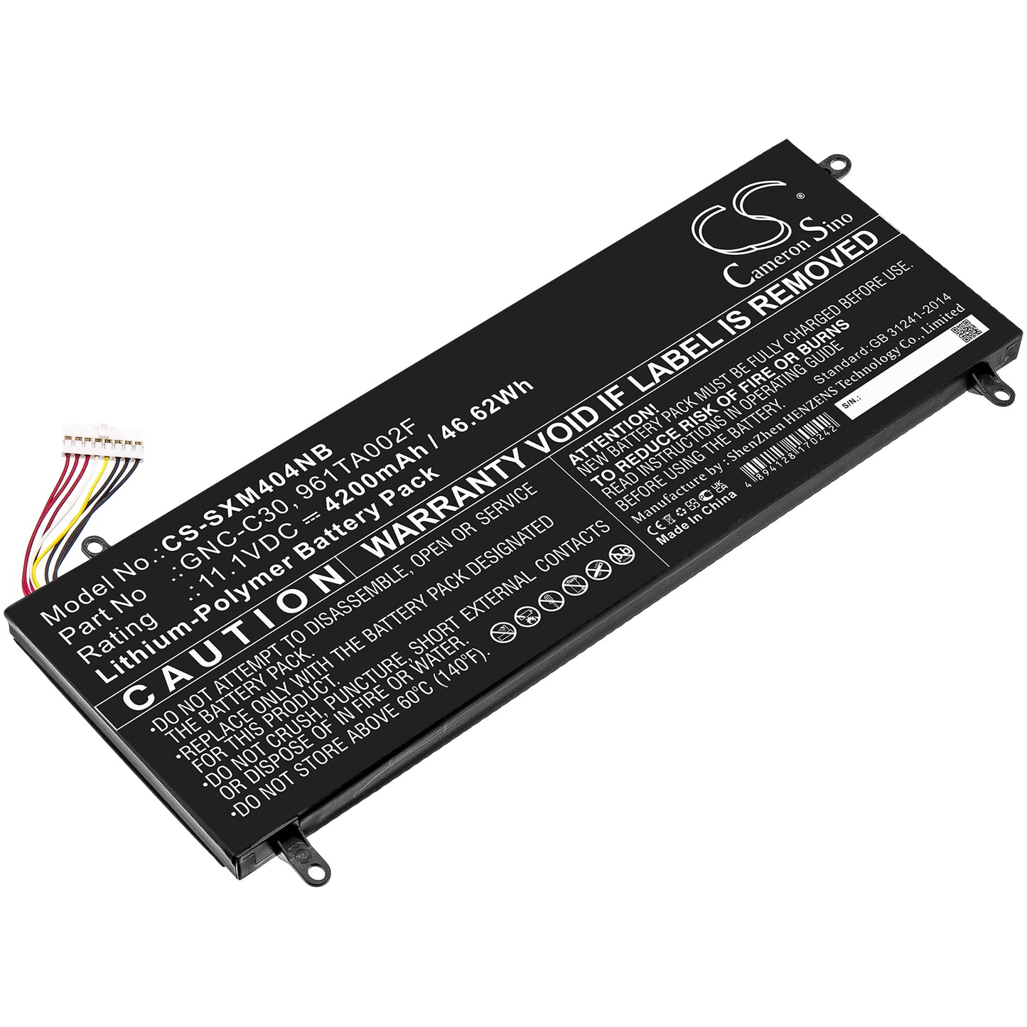 CS-SXM404NB Replacement Battery – Compatible with P34G V1, P34G V2, P34G-CF1, P34GV2-CF2, U24, U2442, U2442D, U2442F, U2442N, U2442S, U2442T, U2442T-CF1, U2442V, U24F, U24F-2, U24F-CF1, U24T
