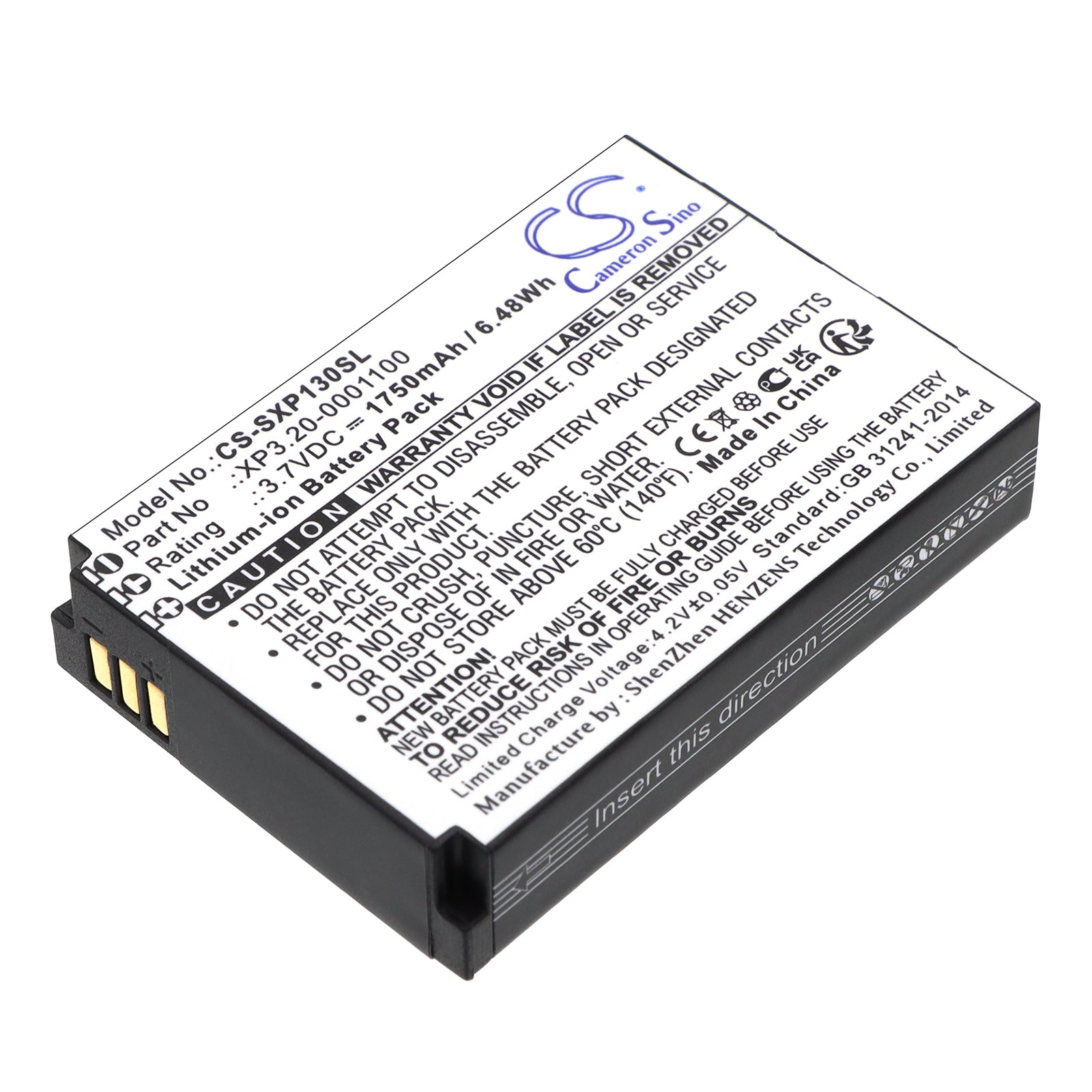 3.7V 1750mAh/6.48Wh Li-ion Mobile/SmartPhone Battery for SEALS