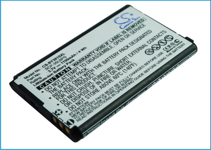 3.7V 1100mAh/4.07Wh Li-ion Mobile/SmartPhone Battery for Sanyo