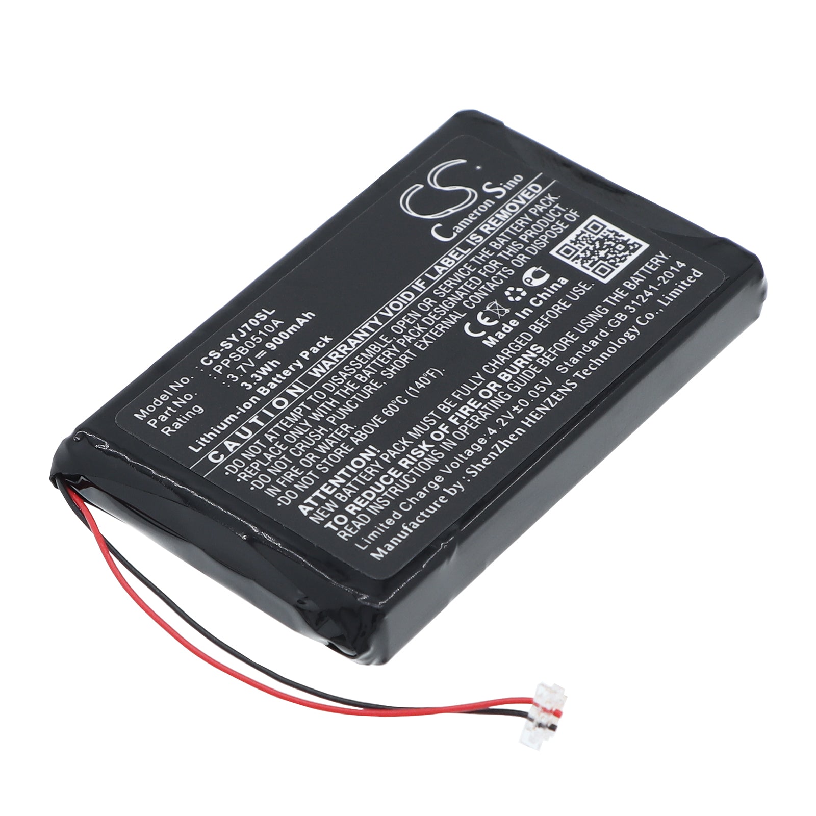 3.7V 900mAh Li-ion MP3/MP4/PMP Battery for Samsung