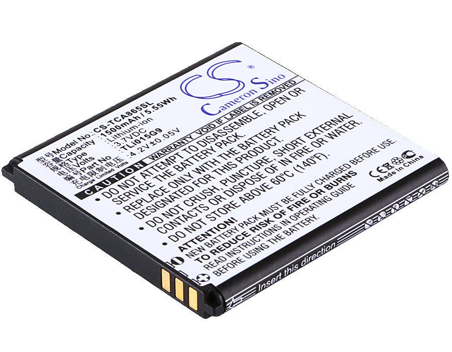 3.7V 1500mAh/5.55Wh Li-ion Mobile/SmartPhone Battery for TCL