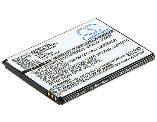 3.8V 2300mAh/8.74Wh Li-Polymer Mobile/SmartPhone Battery for TCL