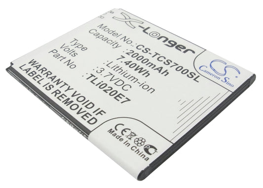 3.7V 2000mAh/7.40Wh Li-ion Mobile/SmartPhone Battery for TCL