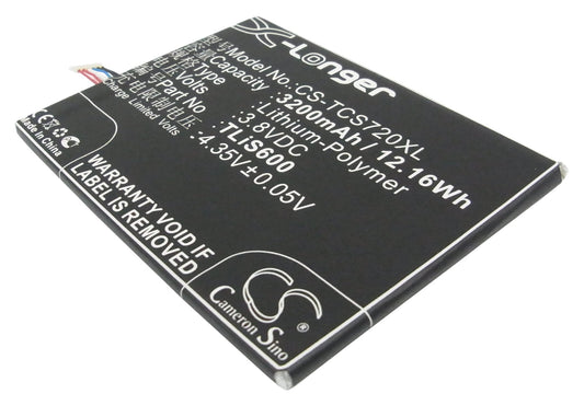 3.8V 3200mAh/12.16Wh Li-Polymer Mobile/SmartPhone Battery for Alcatel