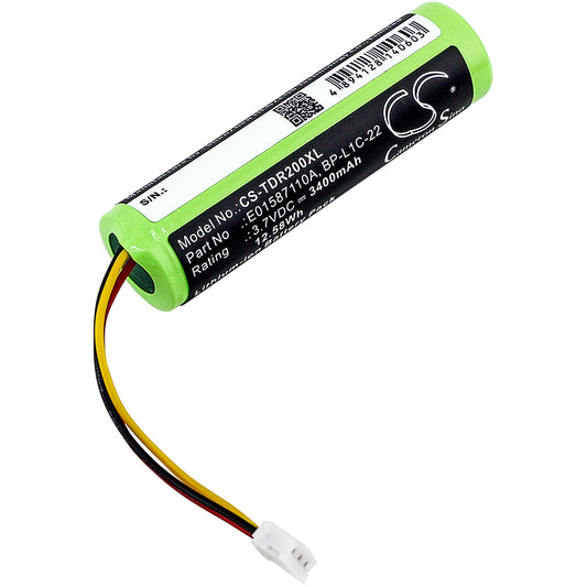 3.7V 3400mAh/12.58Wh Li-ion Recorder Battery for Tascam