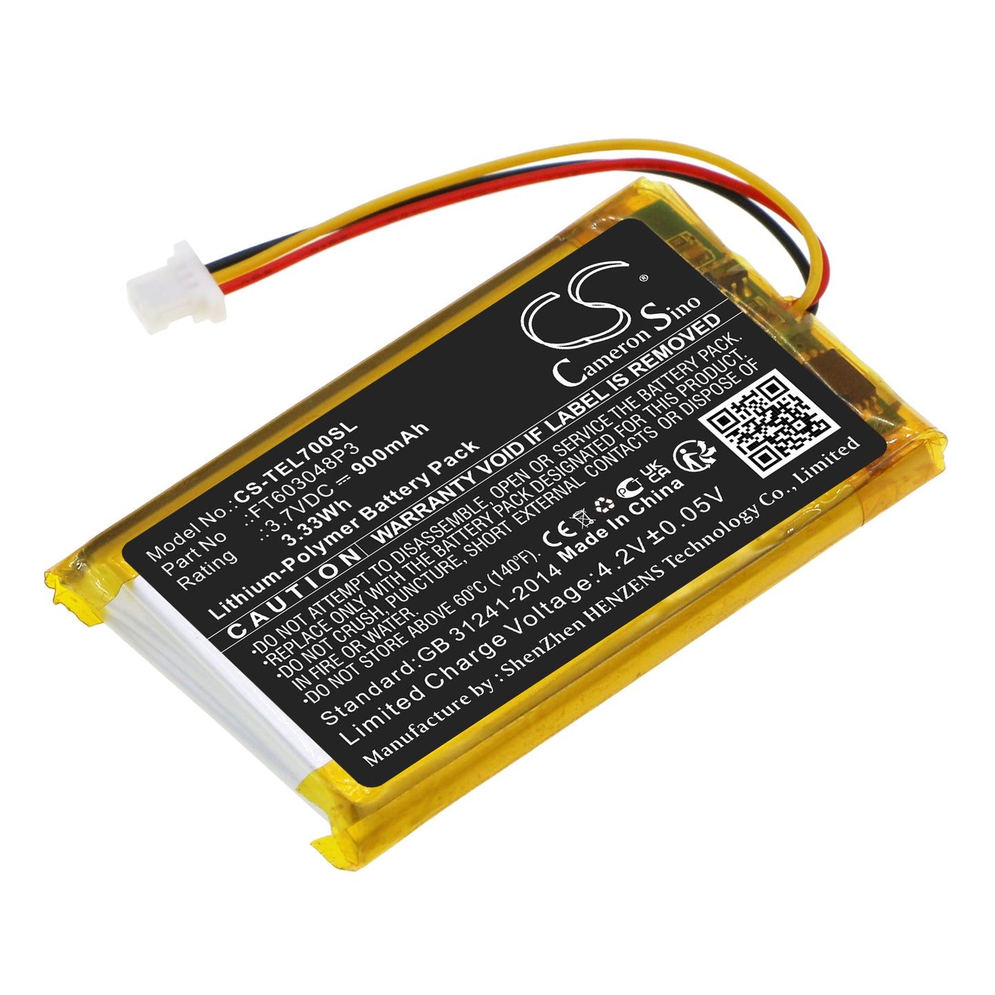 CS-TEL700SL Replacement Battery – Compatible with Tactic 3D Rage 2.0 Wireless