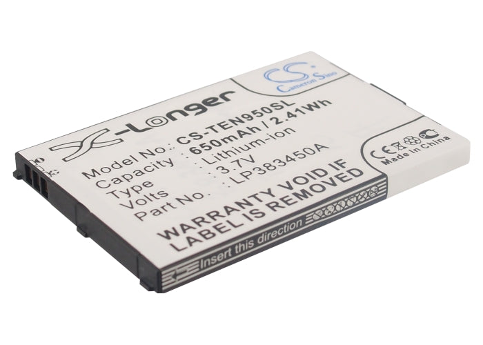 3.7V 650mAh/2.41Wh Li-Polymer Mobile/SmartPhone Battery for TELEFUNKEN
