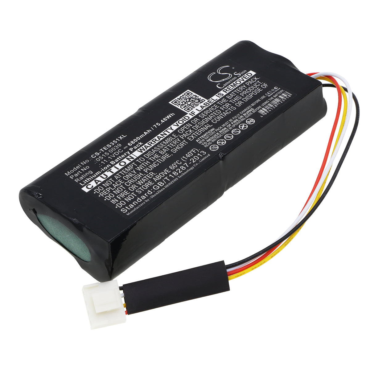 11.1V 6800mAh/75.48Wh Li-ion Equipment/Survey Battery for Testo