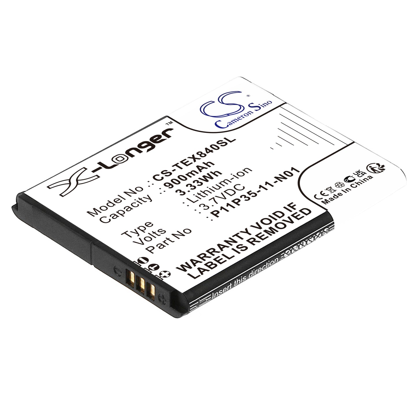 3.7V 1300mAh/4.81Wh Li-ion calculator Battery for Texas Instruments