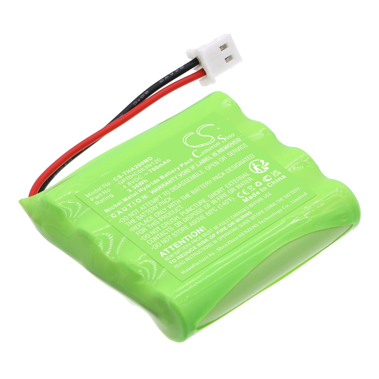CS-THA200MD Replacement Battery – Compatible with I-Tech Physio und Mag 1000 ( 2, Mio Care, Mio Ionotens, Mio Peristim, Mio Vein