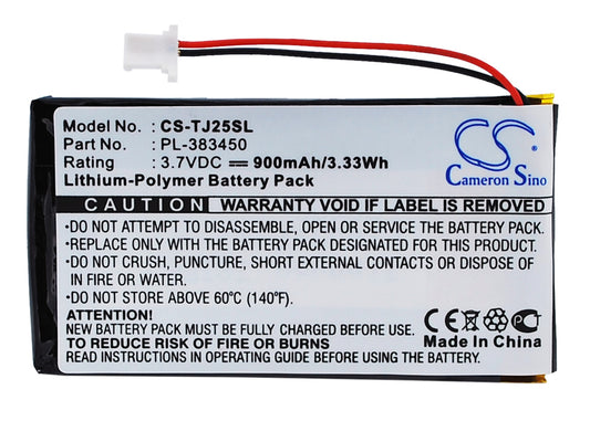 3.7V 900mAh Li-Polymer PDA/Pocket PC Battery for Sony
