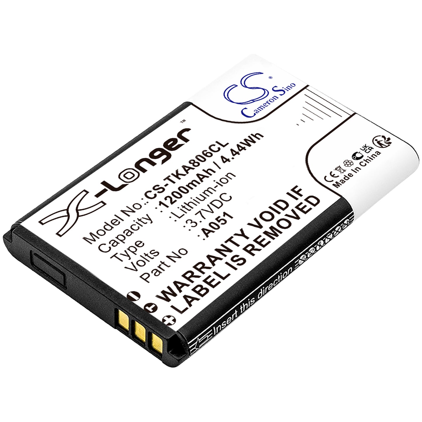 3.7V 1200mAh/4.44Wh Li-ion Cordless Phone Battery for Telekom
