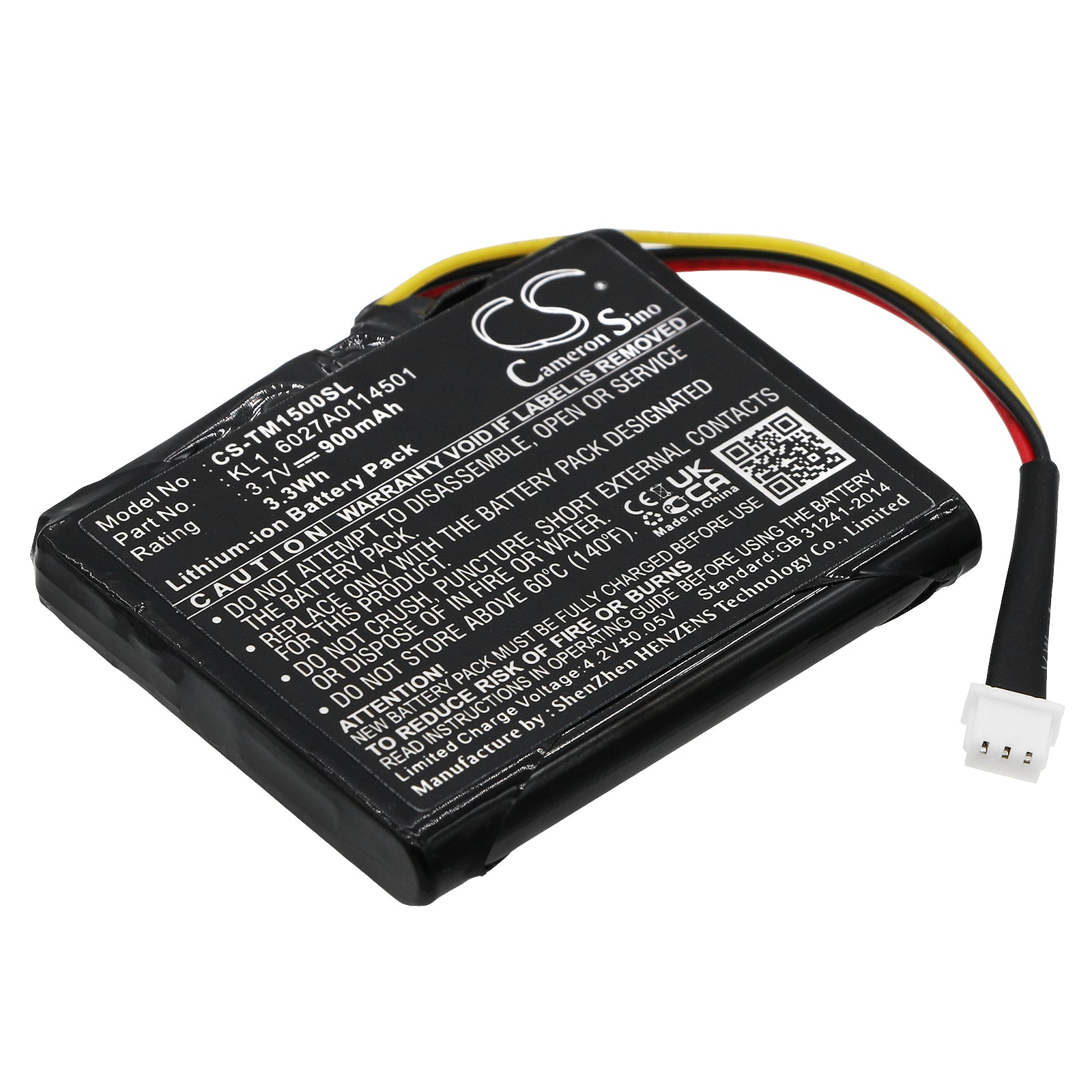 3.7V 900mAh/3.33Wh Li-ion GPS/Navigator Battery for TomTom