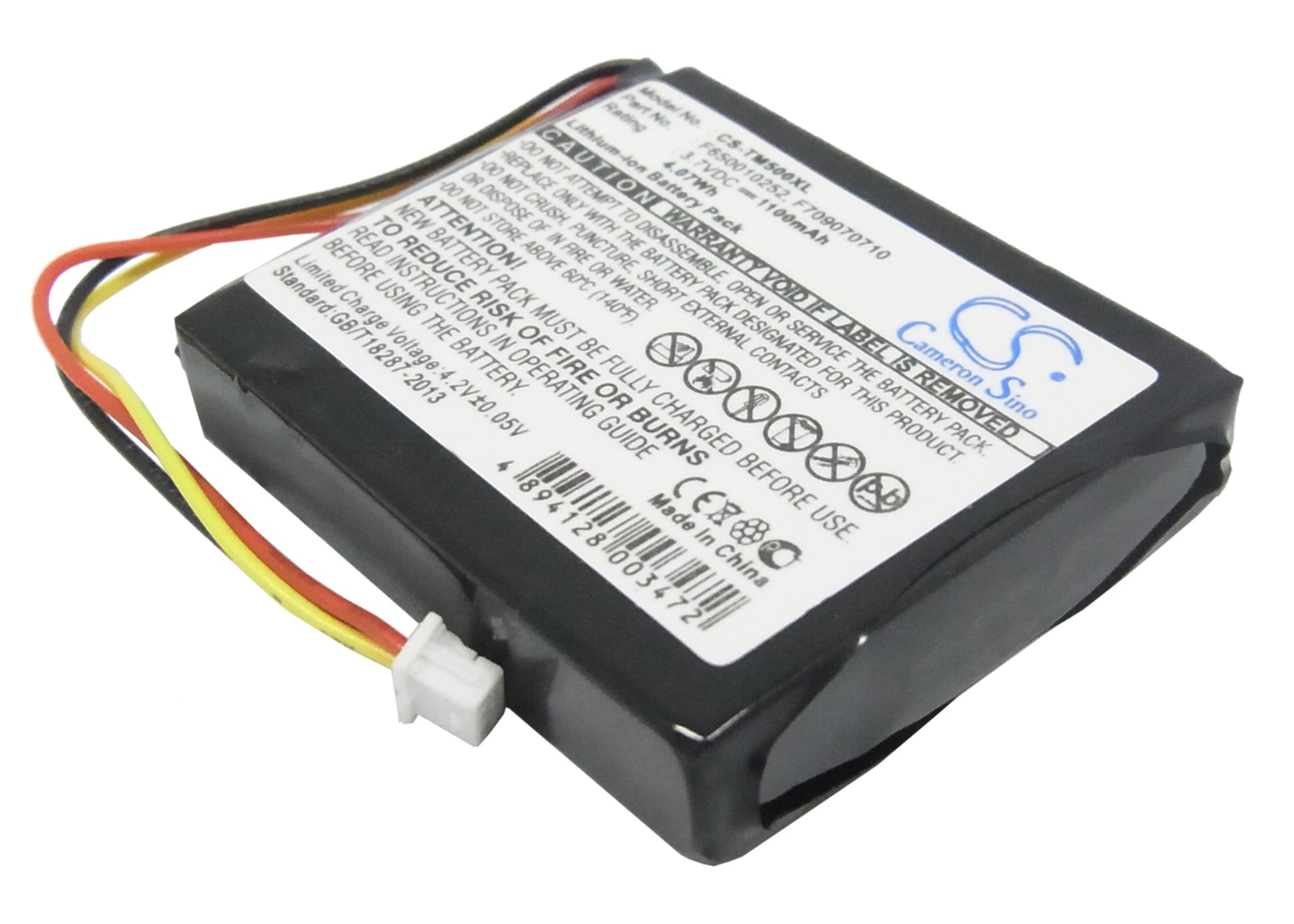 3.7V 1100mAh/4.07Wh Li-ion GPS/Navigator Battery for TomTom