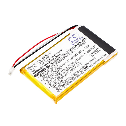 3.7V 1200mAh Li-Polymer GPS/Navigator Battery for TomTom