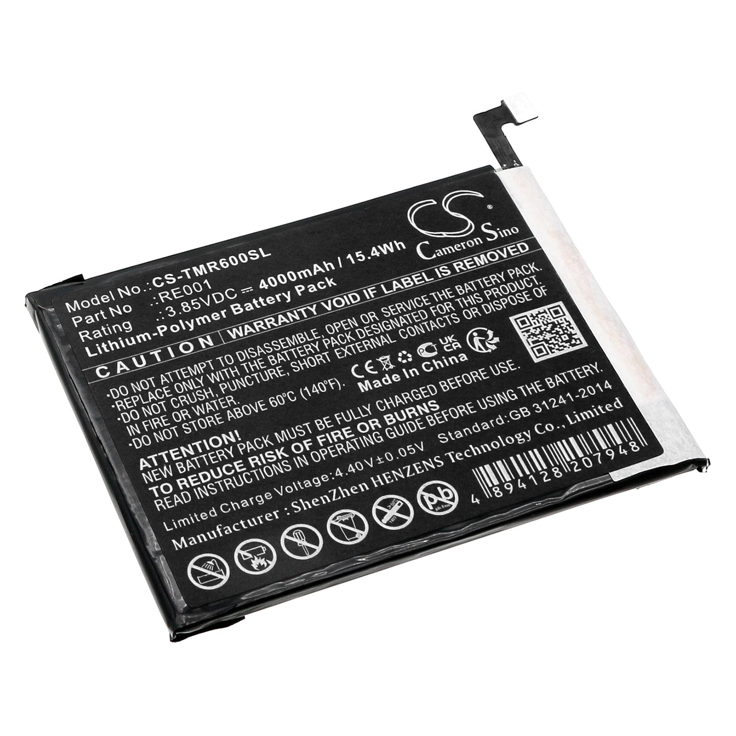 CS-TMR600SL Replacement Battery – Compatible with Revvl 6 5G, TMAF025G