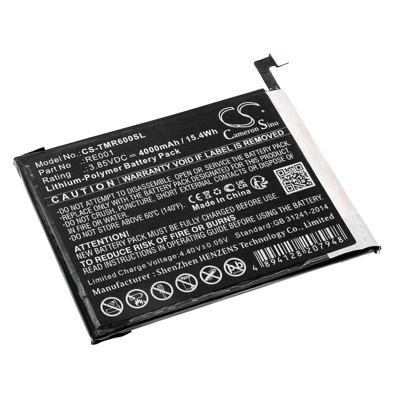 CS-TMR600SL Replacement Battery – Compatible with Revvl 6 5G, TMAF025G