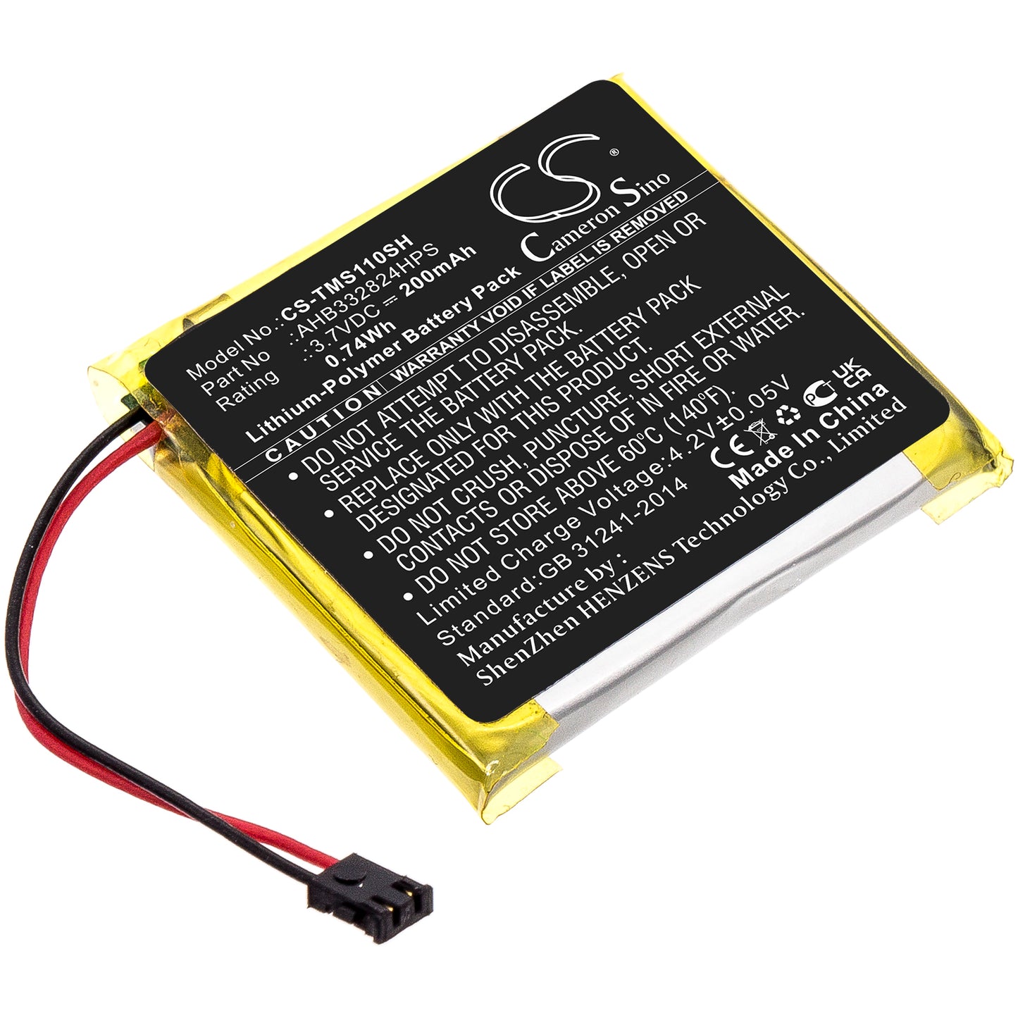 CS-TMS110SH Replacement Battery – Compatible with Spark Cardio + Music GPS, Spark Cardio 2 + Music GPS