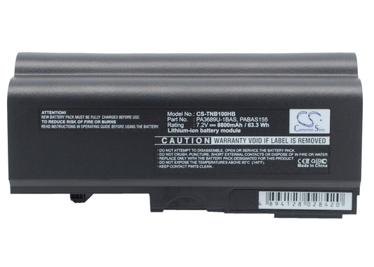 7.2V 8800mAh Li-ion Notebook/Laptop Battery for Toshiba