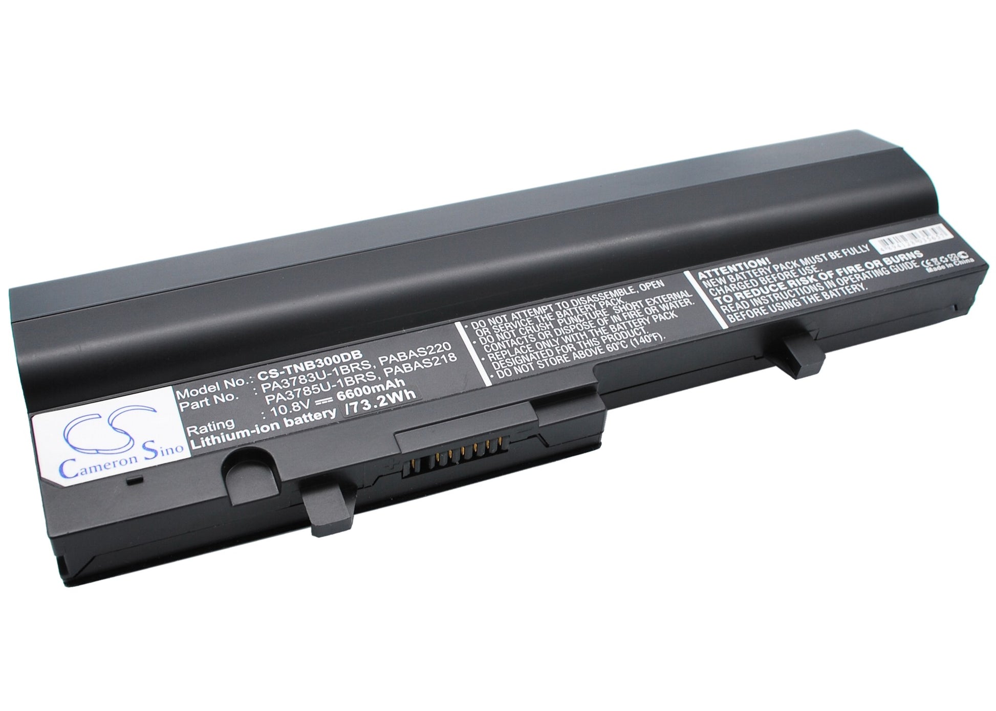 10.8V 6600mAh Li-ion Notebook/Laptop Battery for Toshiba