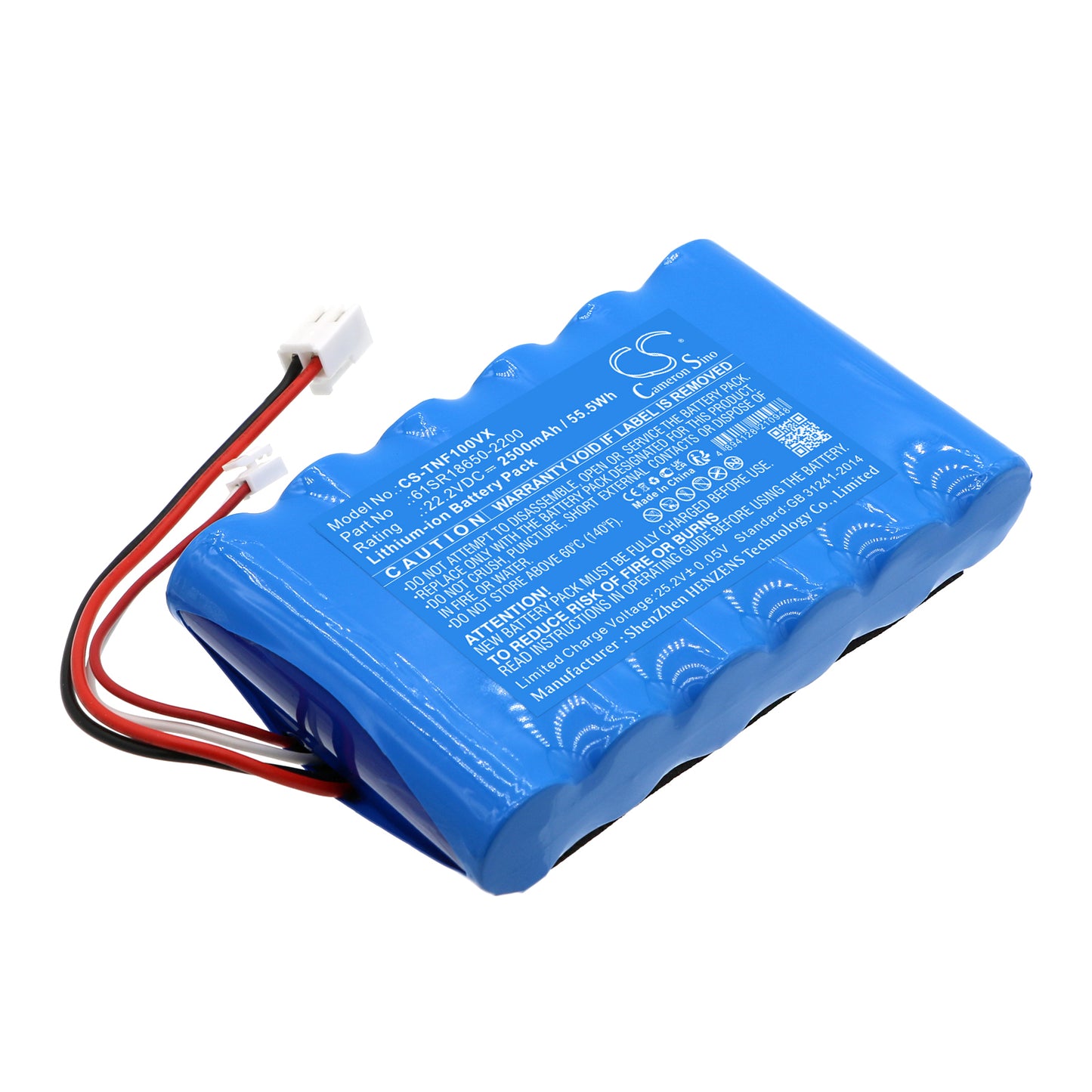 CS-TNF100VX Replacement Battery – Compatible with FW020100US, FW15M-01, HF10E-01, iFLOOR IPX4, iFloor Wet Dry Vacuum