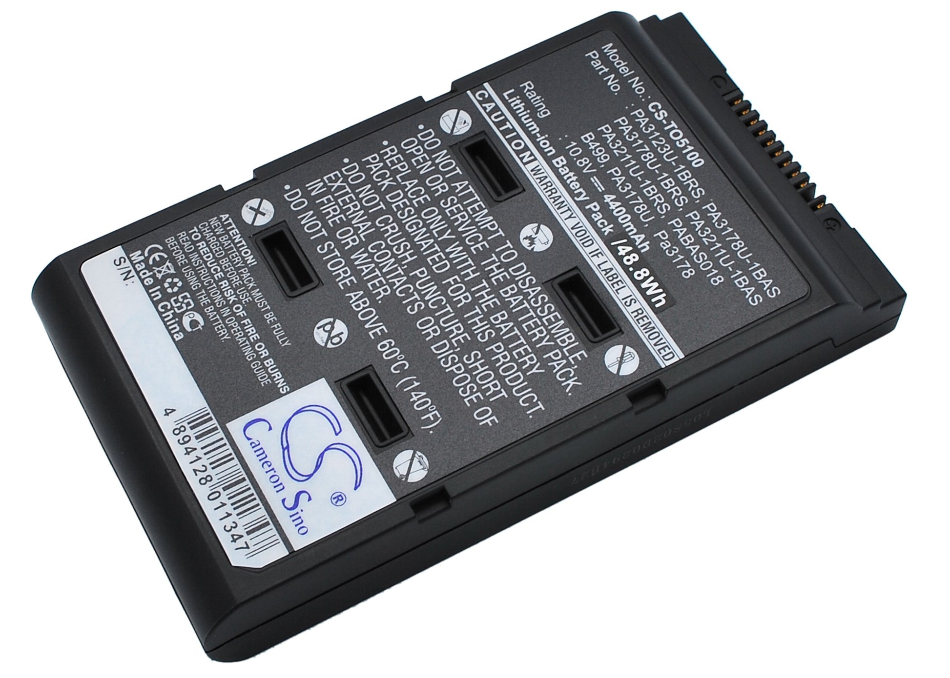 10.8V 4400mAh Li-ion Notebook/Laptop Battery for Toshiba